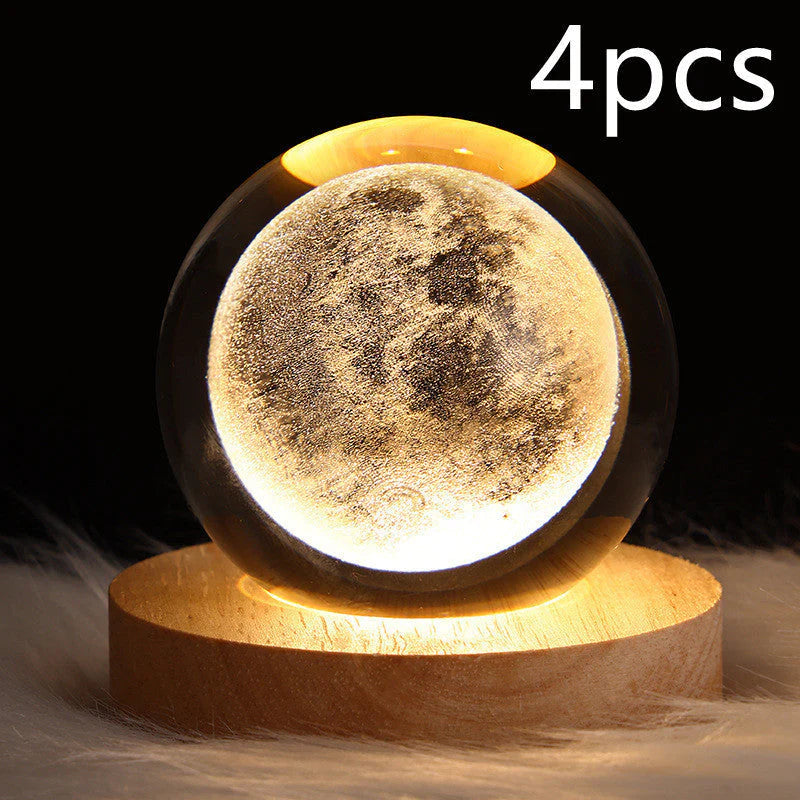 3D Galaxy Crystal Ball LED Nachtlicht