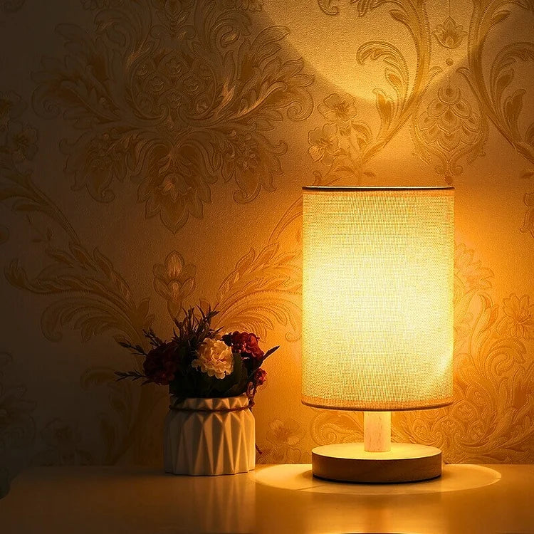 Moderne Houten Nachtkastje Lampenkap