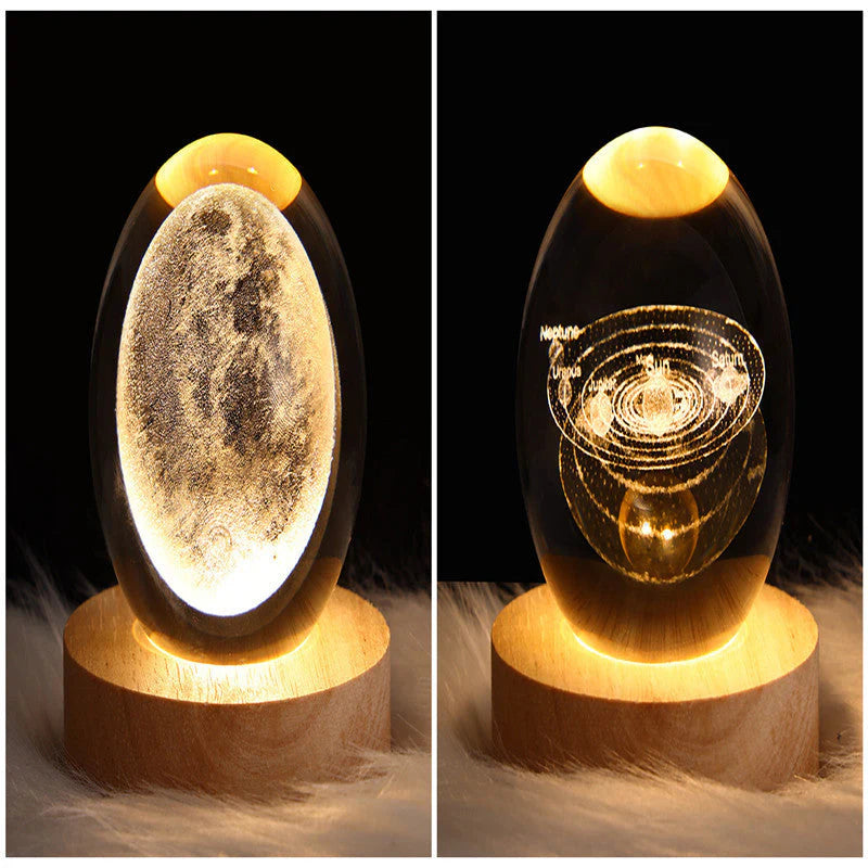 3D Galaxy Crystal Ball LED Nachtlicht