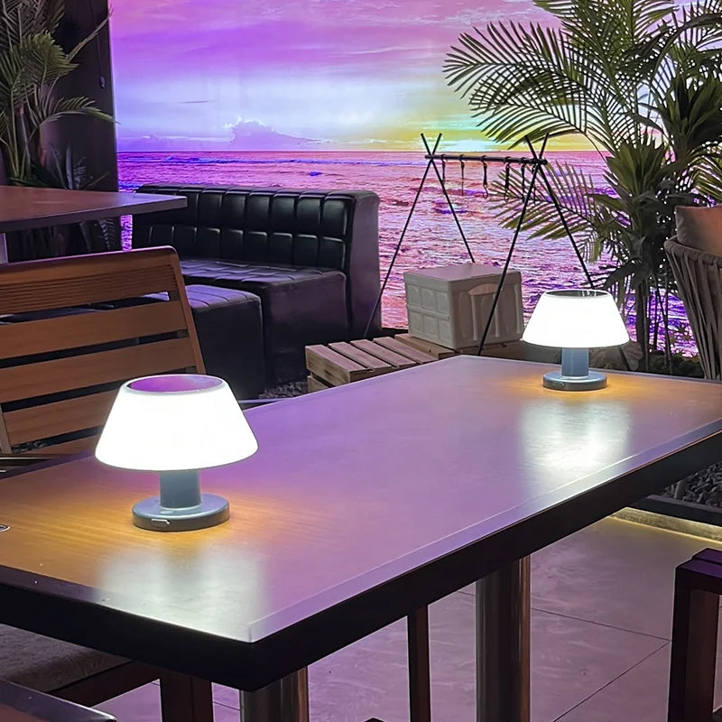 Zonne-energie Tafellamp voor Binnen & Buiten – Duurzaam en Draadloos