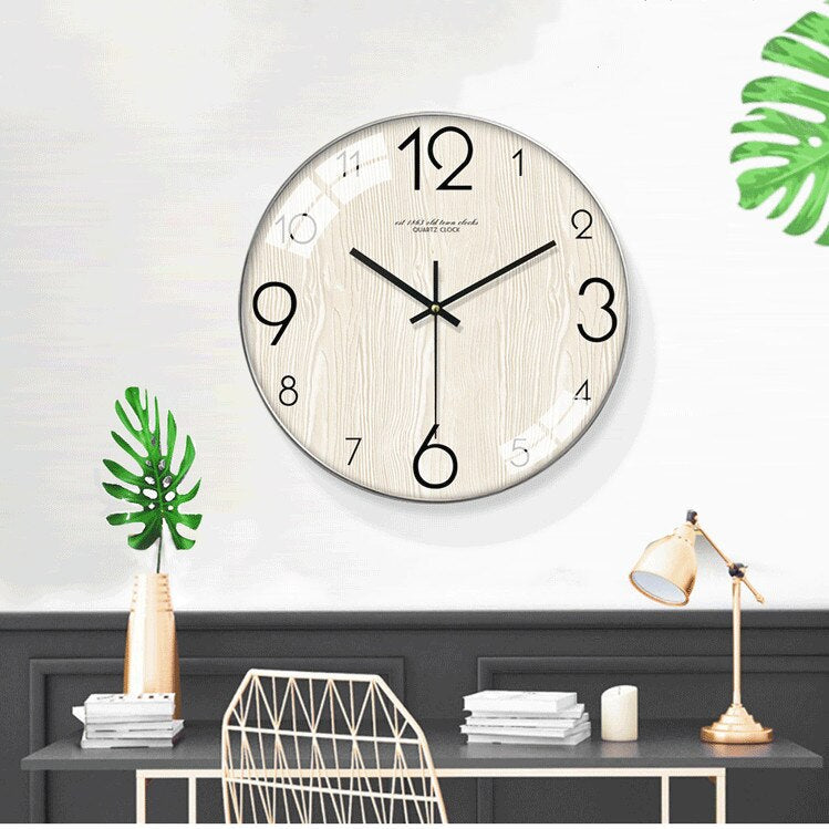 Stijlvolle Wandklok - Tijdloze Moderne Wandklok met Stil uurwerk