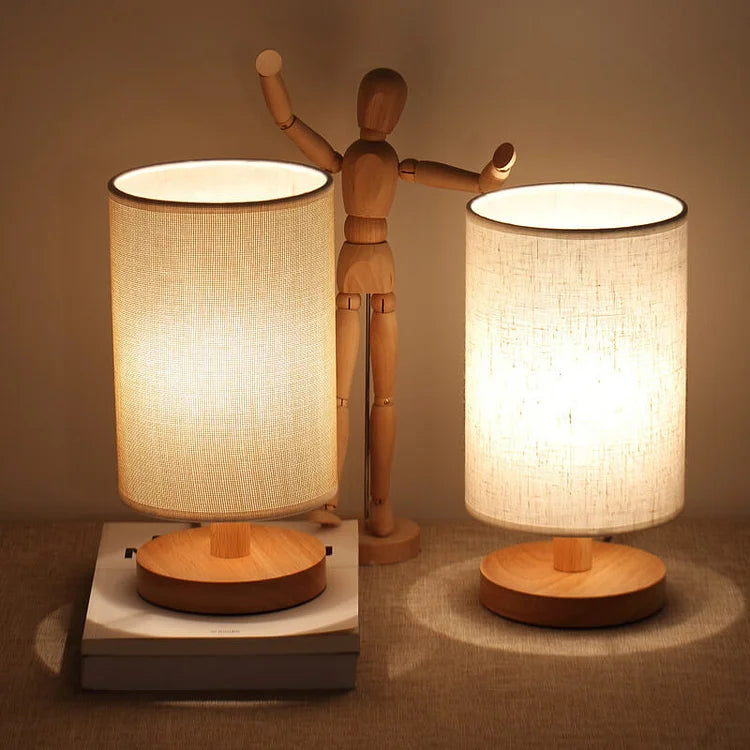 Moderne Houten Nachtkastje Lampenkap