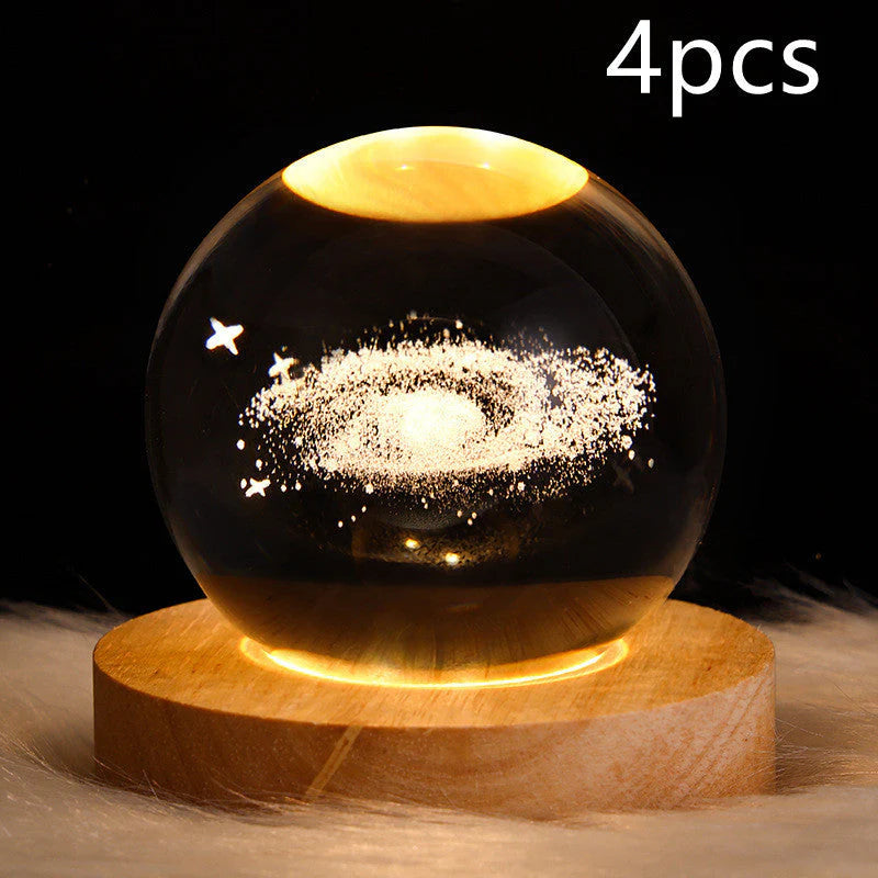 3D Galaxy Crystal Ball LED Nachtlicht