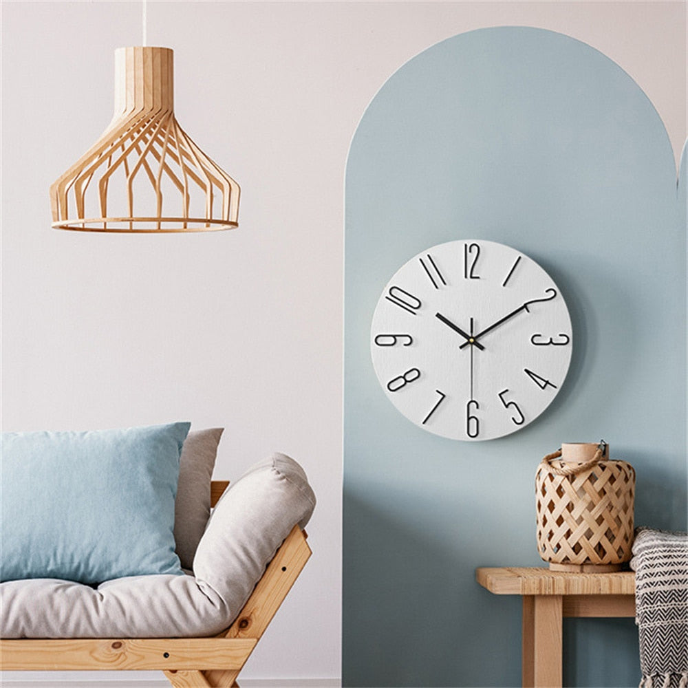 Moderne Kunststof Wandklok – Stijlvolle en Tijdloze Muurdecoratie voor Elk Interieur