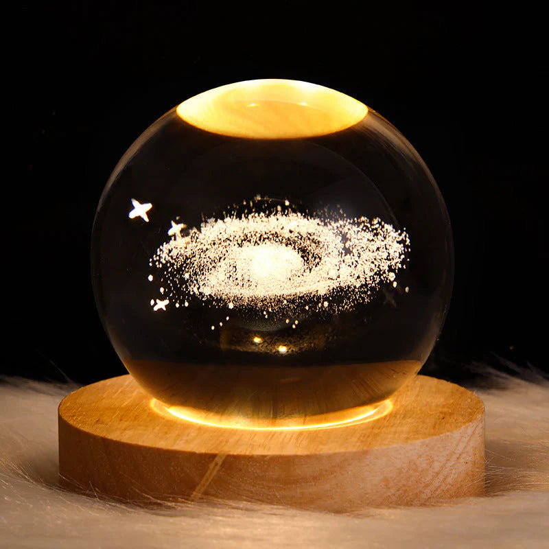 3D Galaxy Crystal Ball LED Nachtlicht