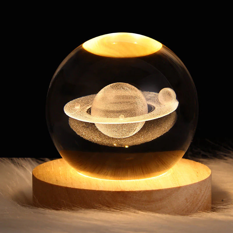 3D Galaxy Crystal Ball LED Nachtlicht
