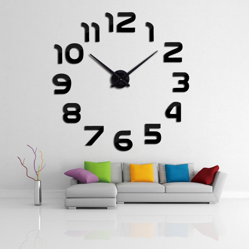 Grote Acryl 3D Wandklok – Modern, Indrukwekkend en Stijlvol