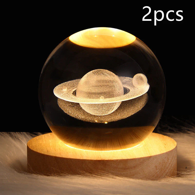 3D Galaxy Crystal Ball LED Nachtlicht