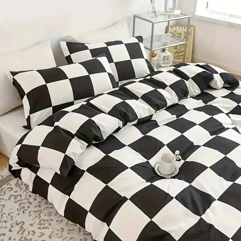 Checkerd - Dekbedovertrek– Modern en Comfortabel