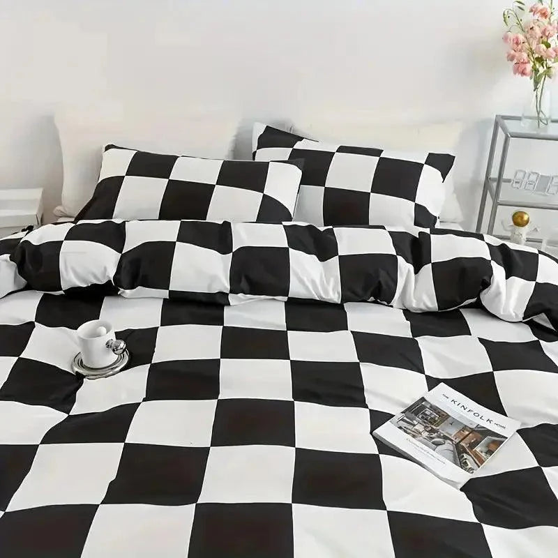 Checkerd - Dekbedovertrek– Modern en Comfortabel