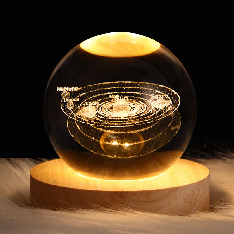 3D Galaxy Crystal Ball LED Nachtlicht