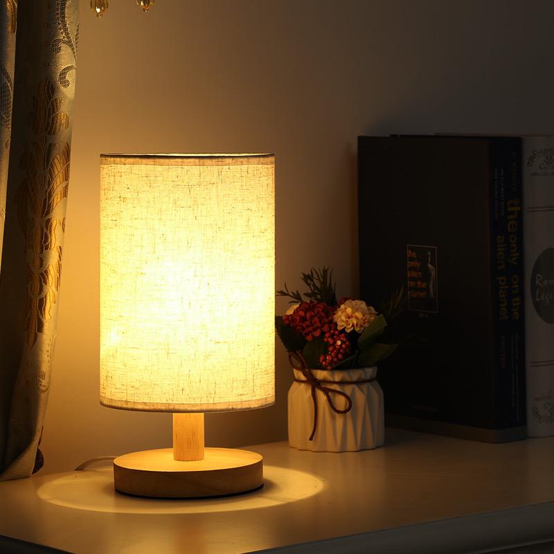 Moderne Houten Nachtkastje Lampenkap