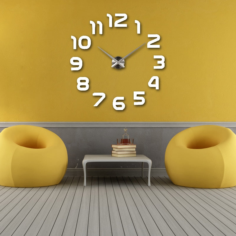 Grote Acryl 3D Wandklok – Modern, Indrukwekkend en Stijlvol
