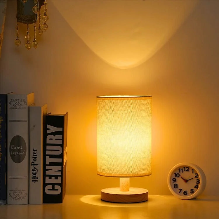 Moderne Houten Nachtkastje Lampenkap