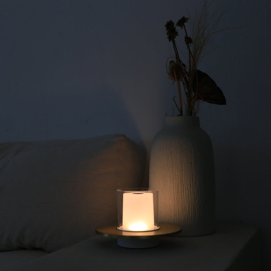 Moderne Draadloze Tafellamp met Kaars