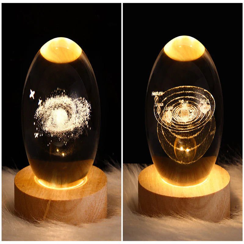 3D Galaxy Crystal Ball LED Nachtlicht