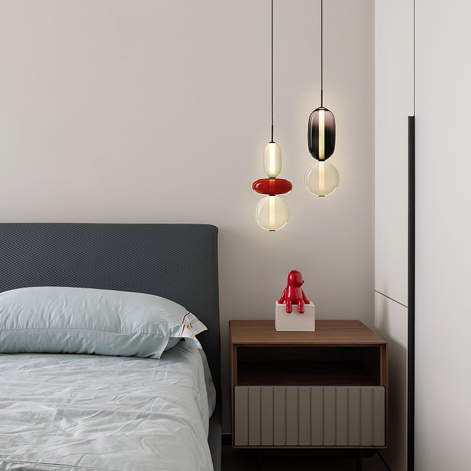 Hanglamp van Suikerachtig Glas