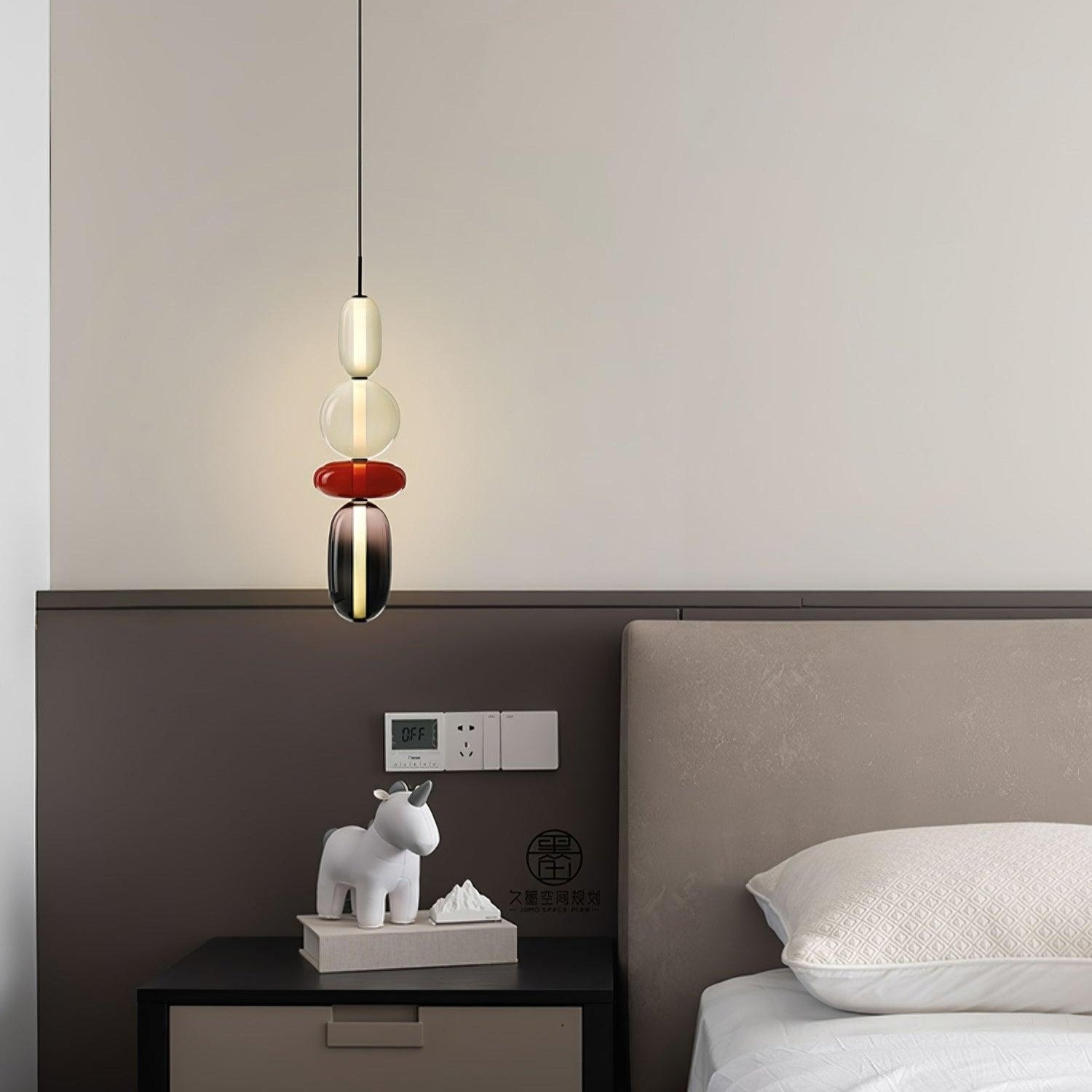 Hanglamp van Suikerachtig Glas