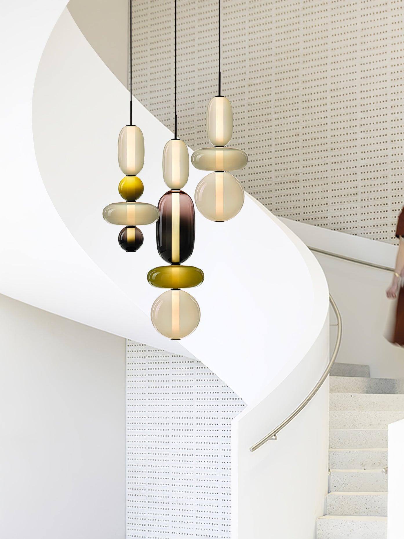 Hanglamp van Suikerachtig Glas