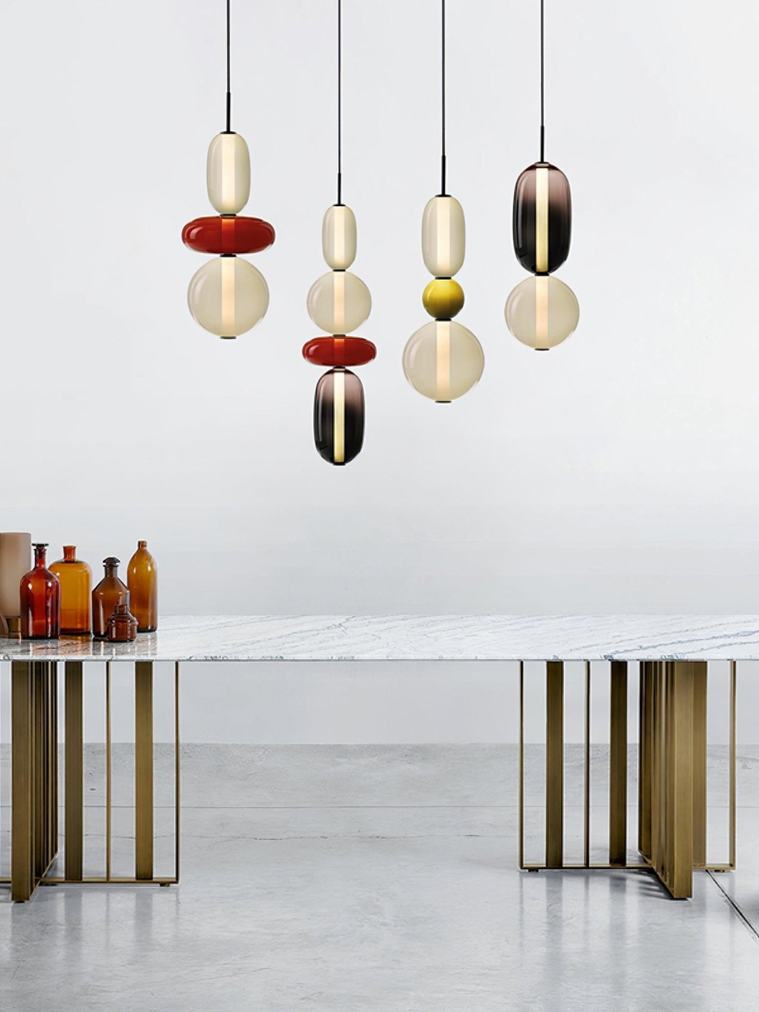 Hanglamp van Suikerachtig Glas