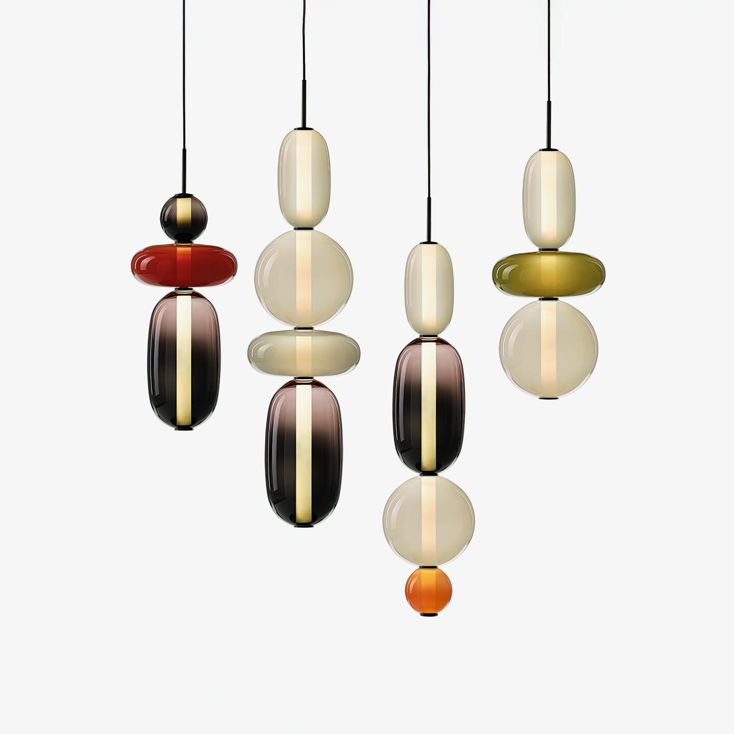 Hanglamp van Suikerachtig Glas