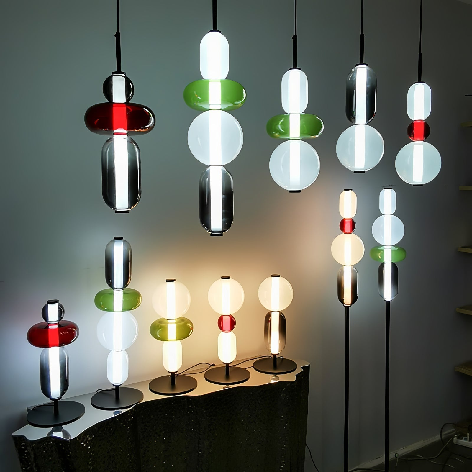 Hanglamp van Suikerachtig Glas