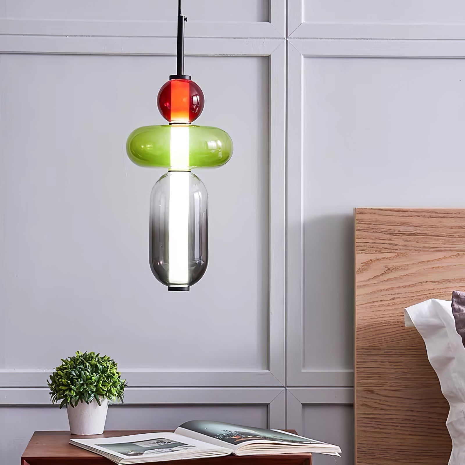 Hanglamp van Suikerachtig Glas