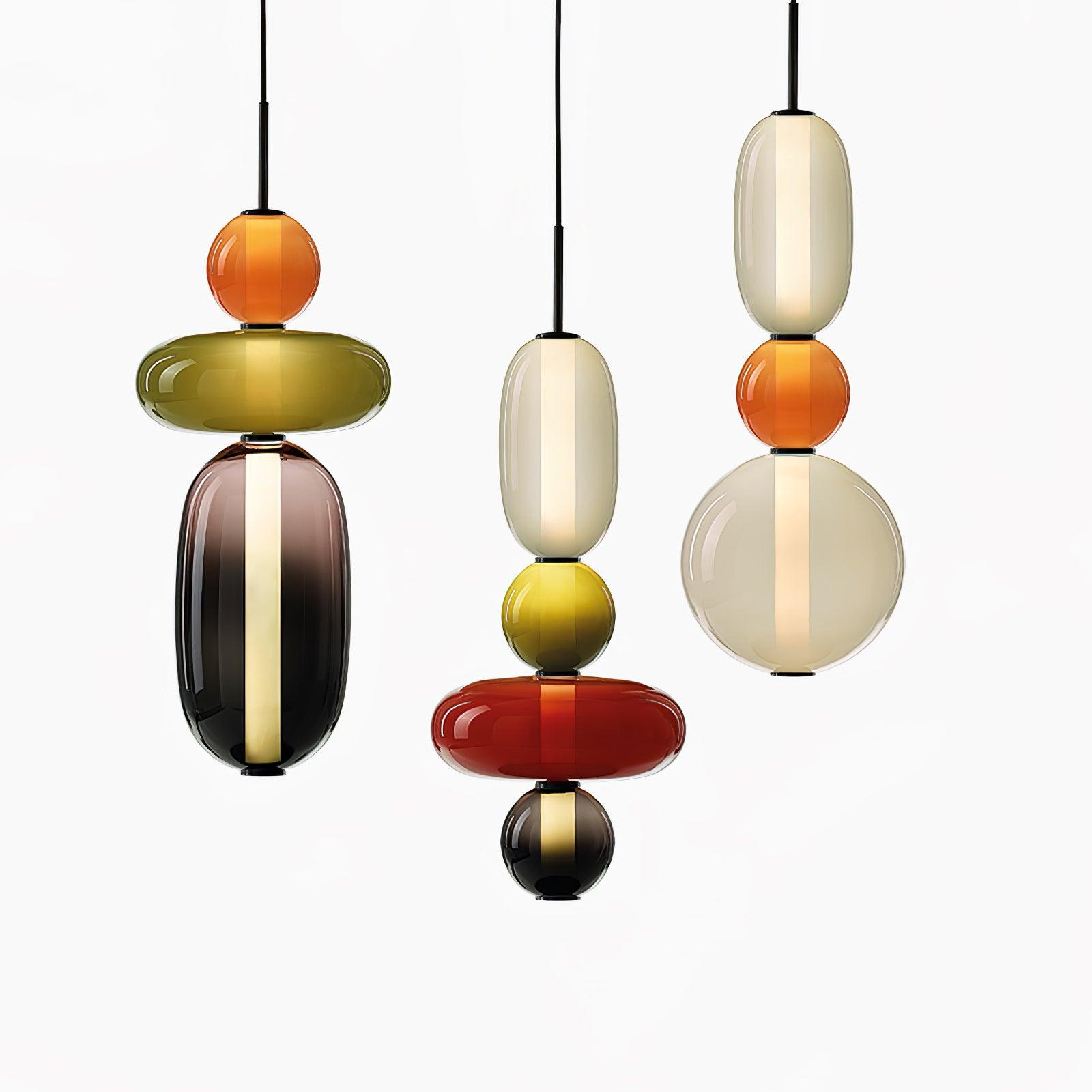 Hanglamp van Suikerachtig Glas