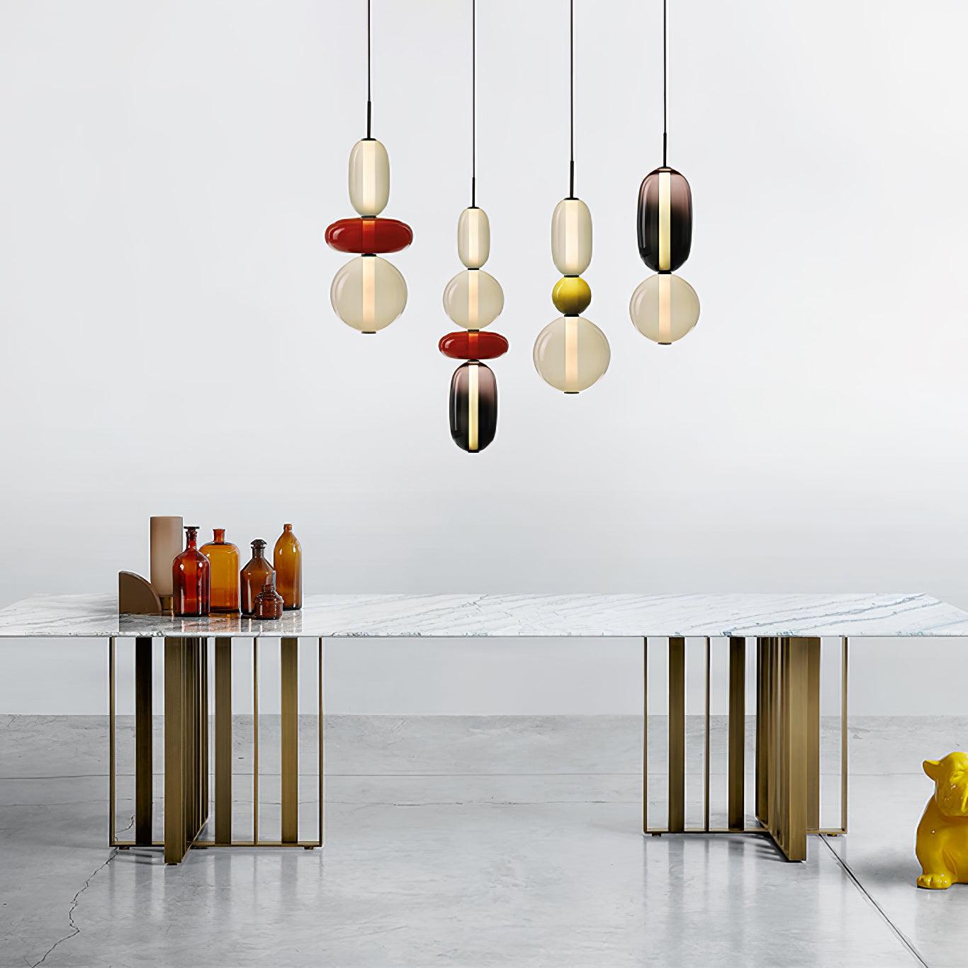 Hanglamp van Suikerachtig Glas