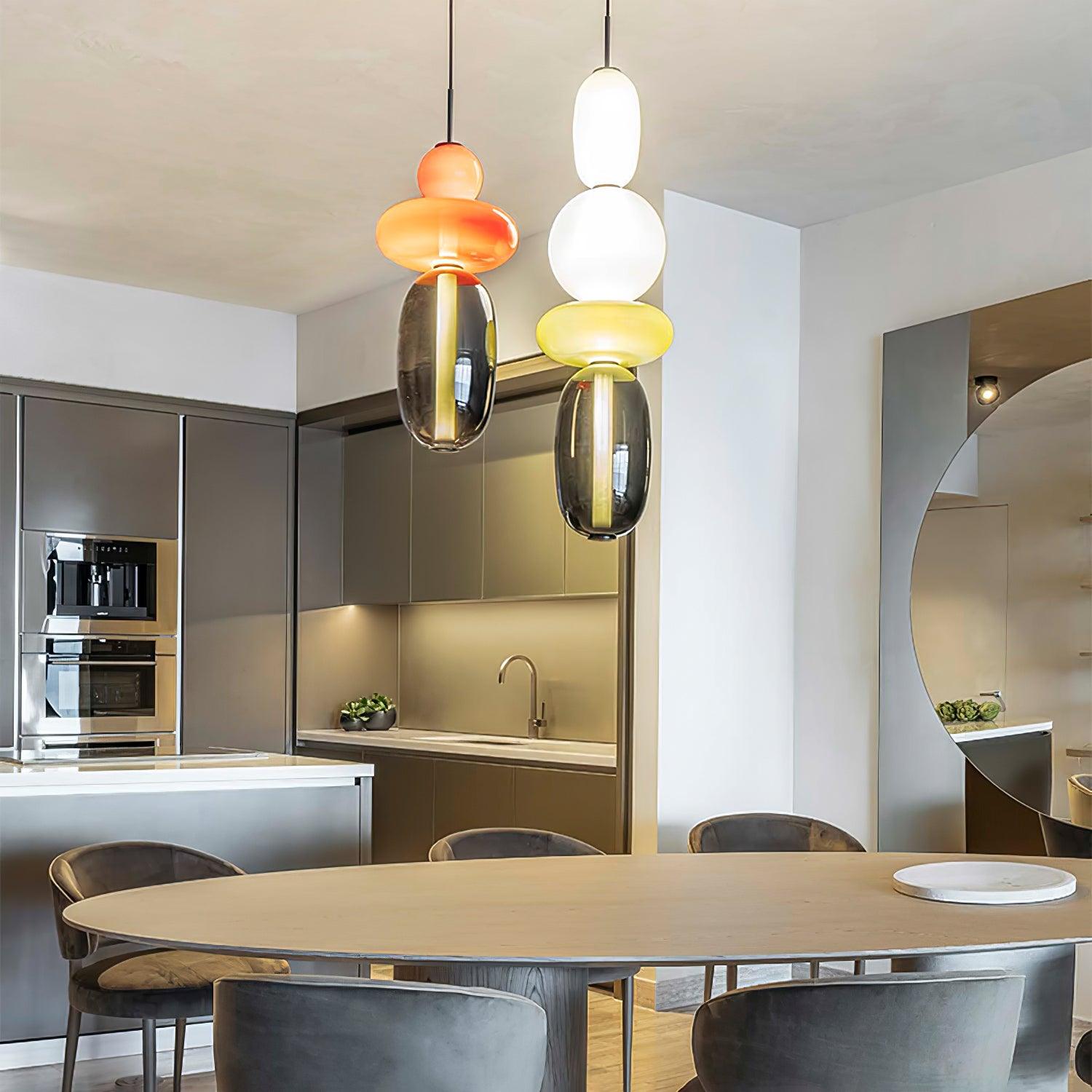 Hanglamp van Suikerachtig Glas