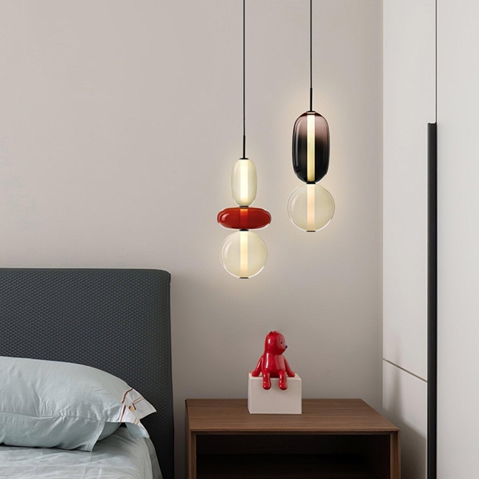 Hanglamp van Suikerachtig Glas