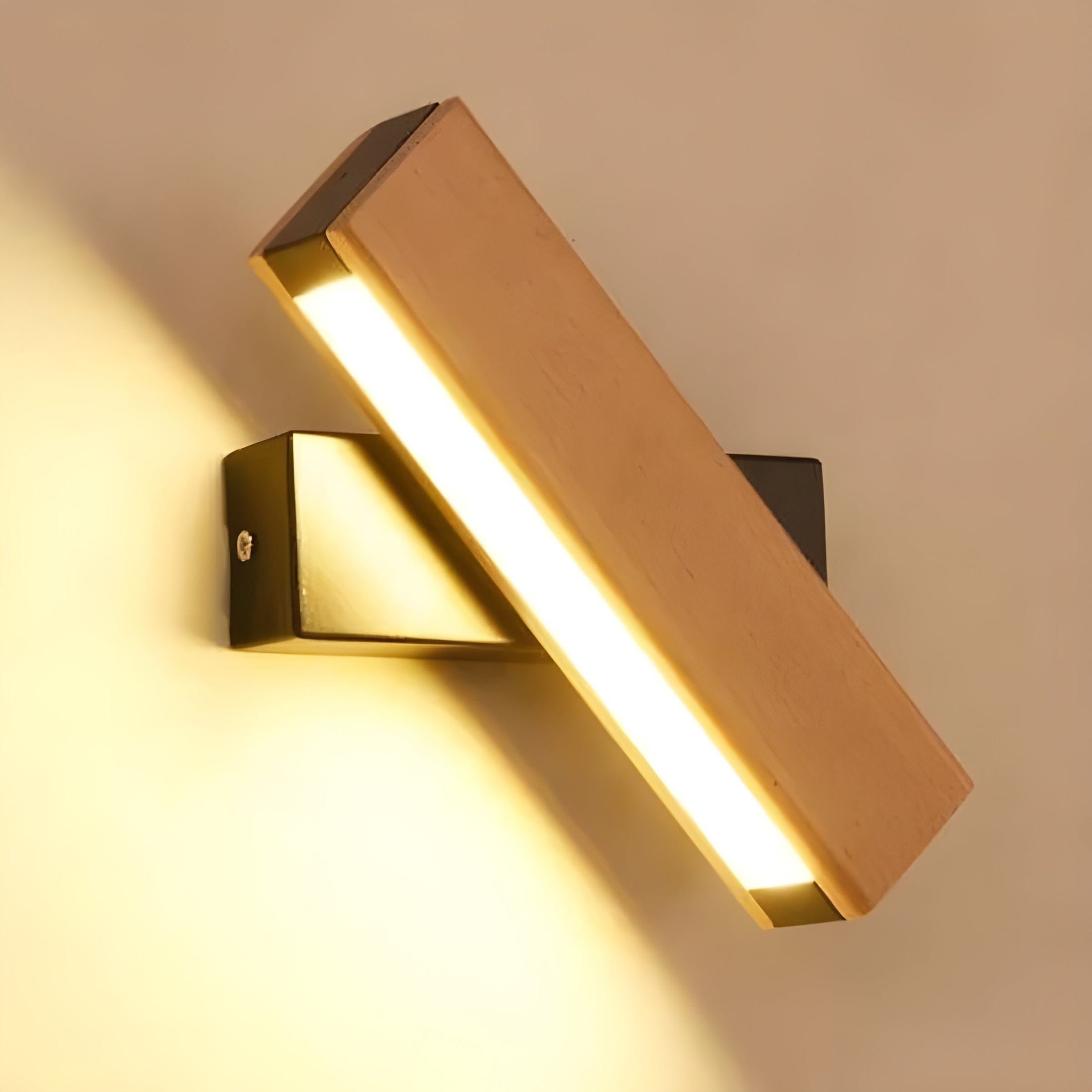 Noordse Hout Led Wandlamp