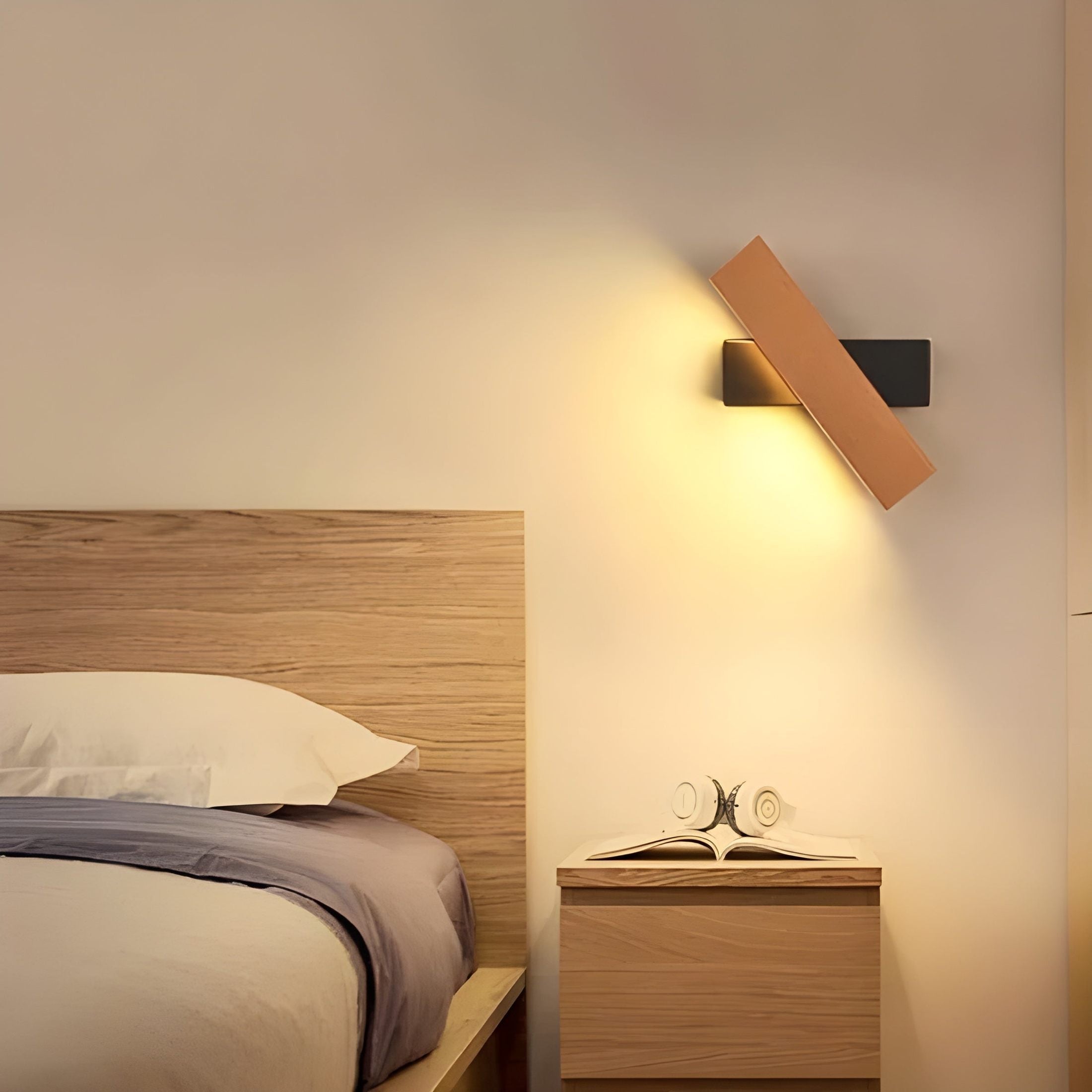 Noordse Hout Led Wandlamp