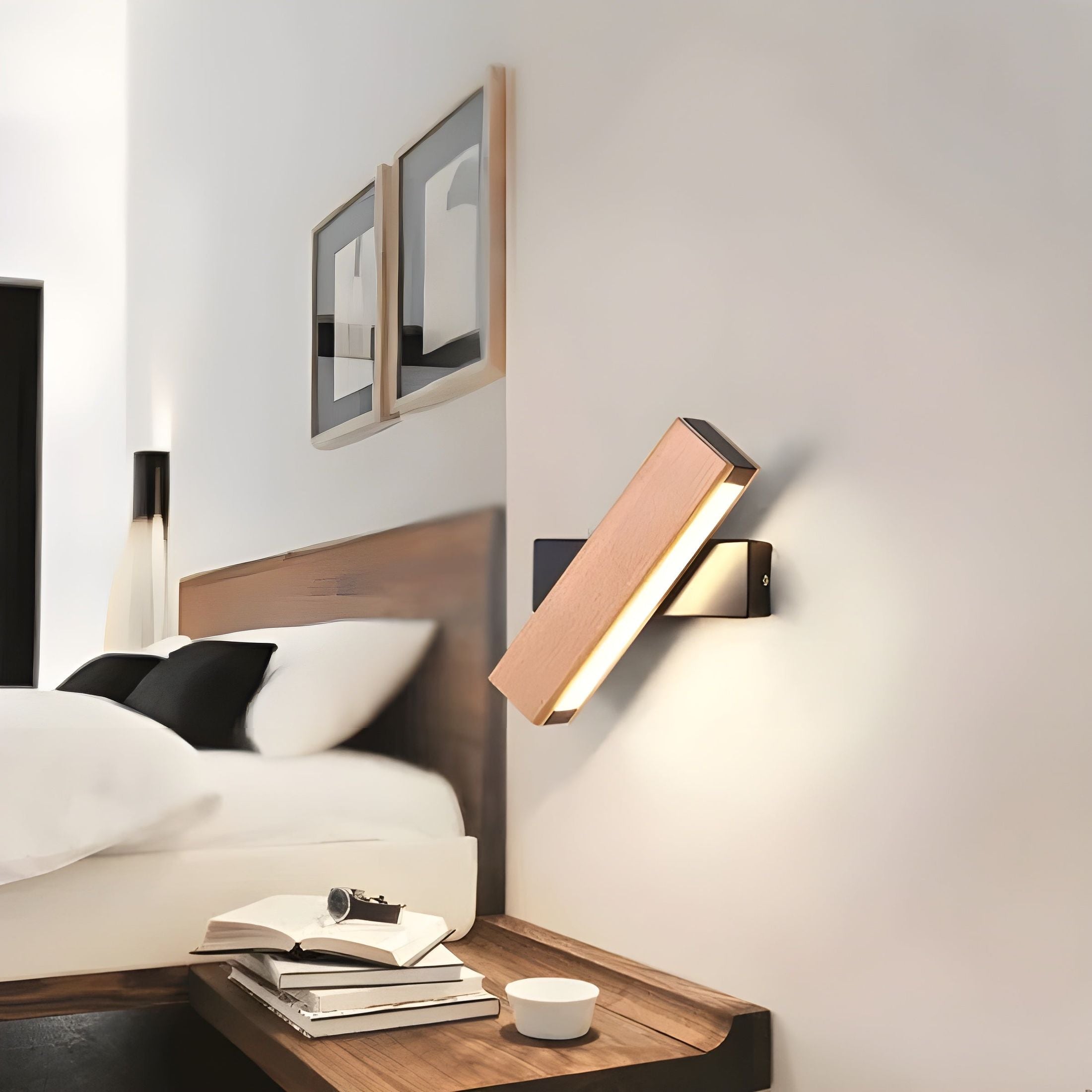 Noordse Hout Led Wandlamp