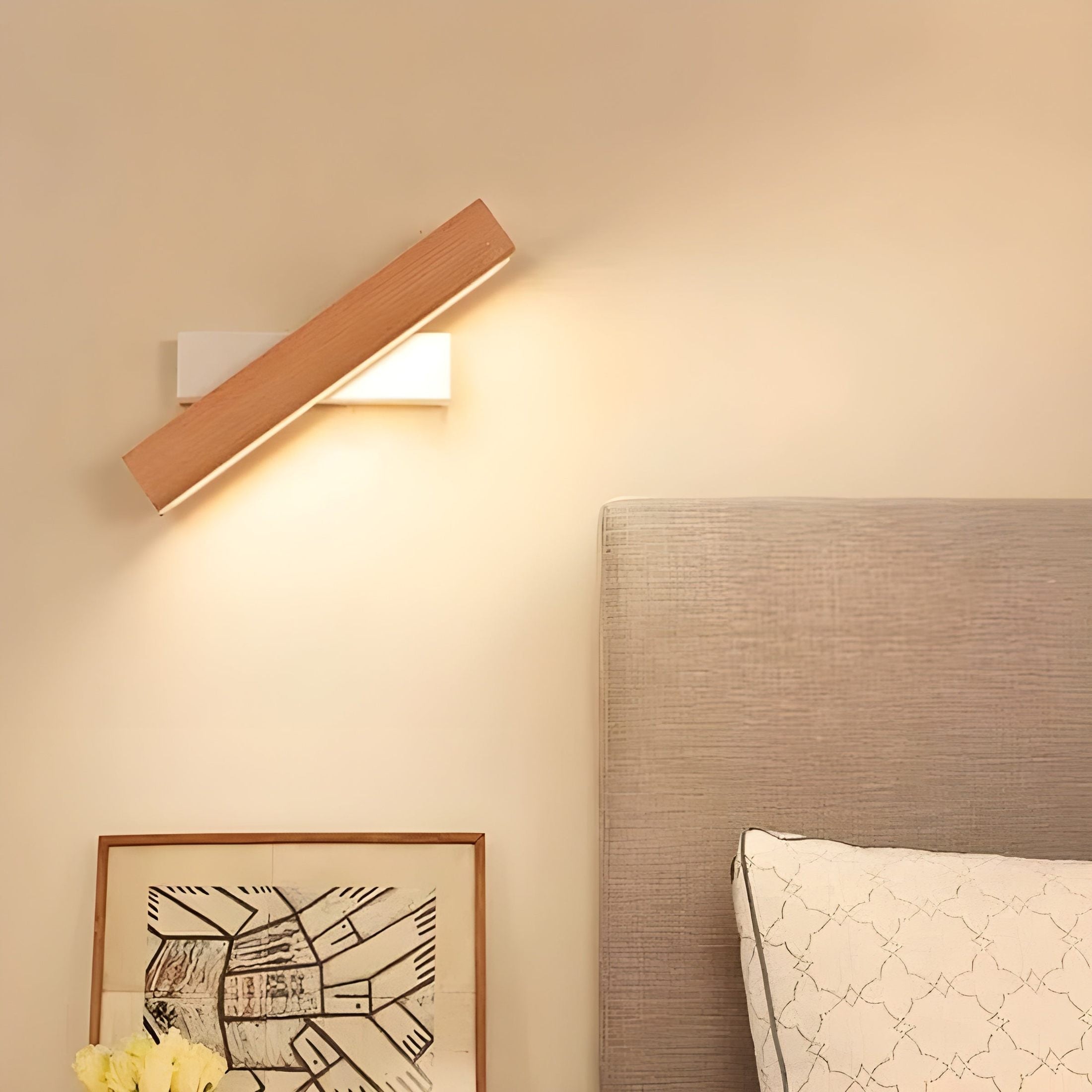 Noordse Hout Led Wandlamp
