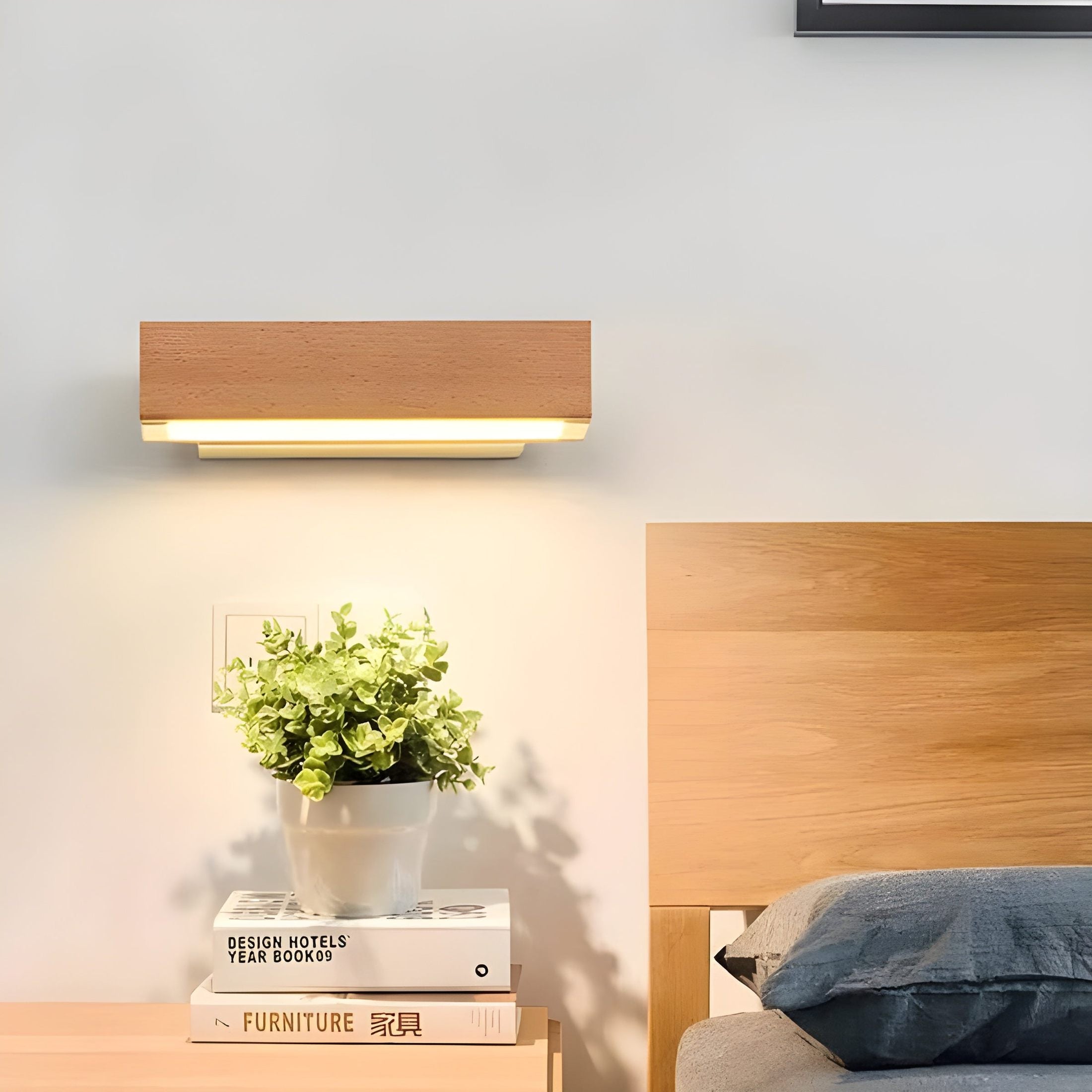 Noordse Hout Led Wandlamp