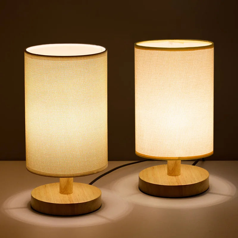 Moderne Houten Nachtkastje Lampenkap