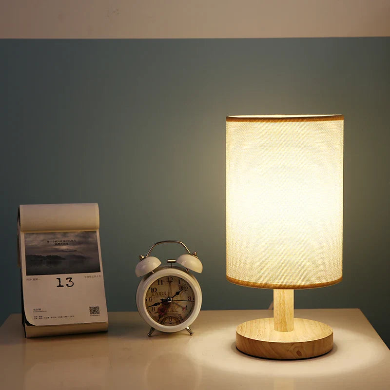 Moderne Houten Nachtkastje Lampenkap
