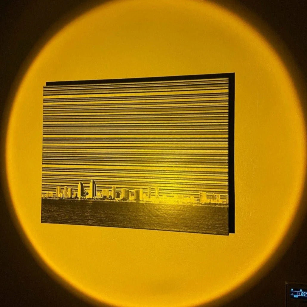 Zonsondergang Projectielamp