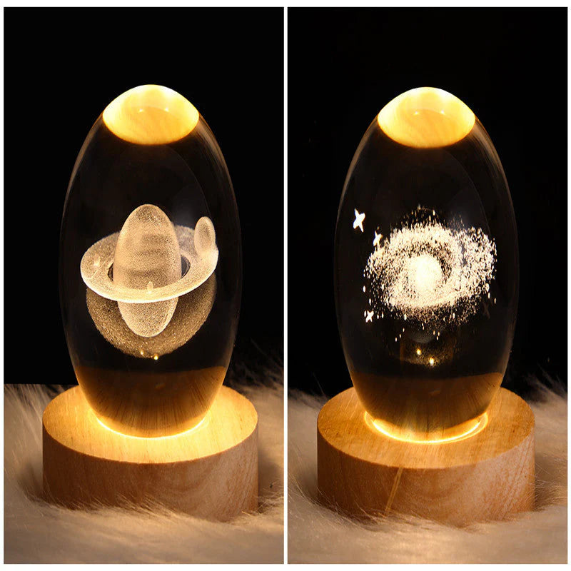 3D Galaxy Crystal Ball LED Nachtlicht