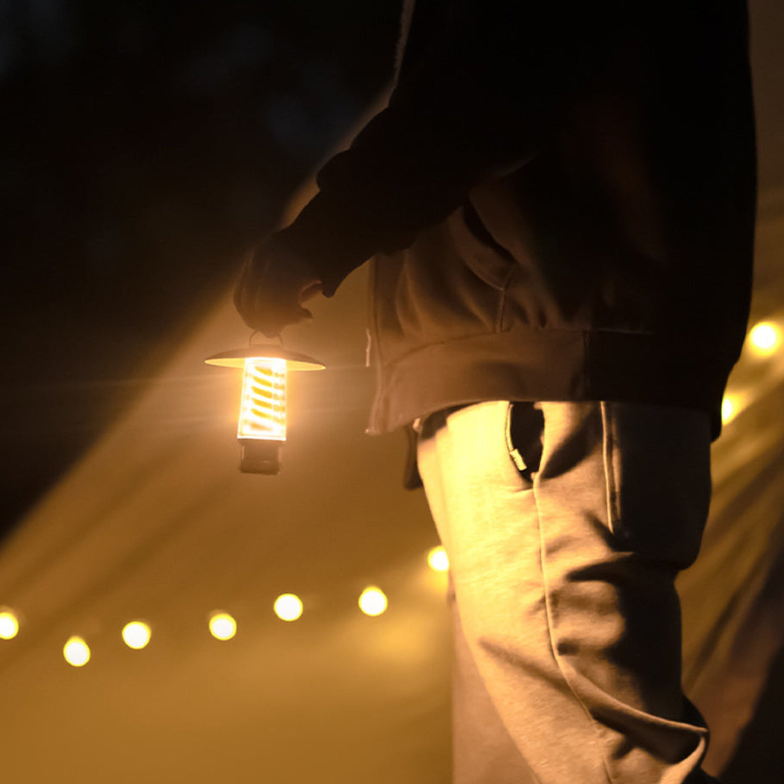 Retro Led-tafellamp Op Batterijen Met Warm Licht & Draagbaar Ontwerp Voor Binnen En Buiten