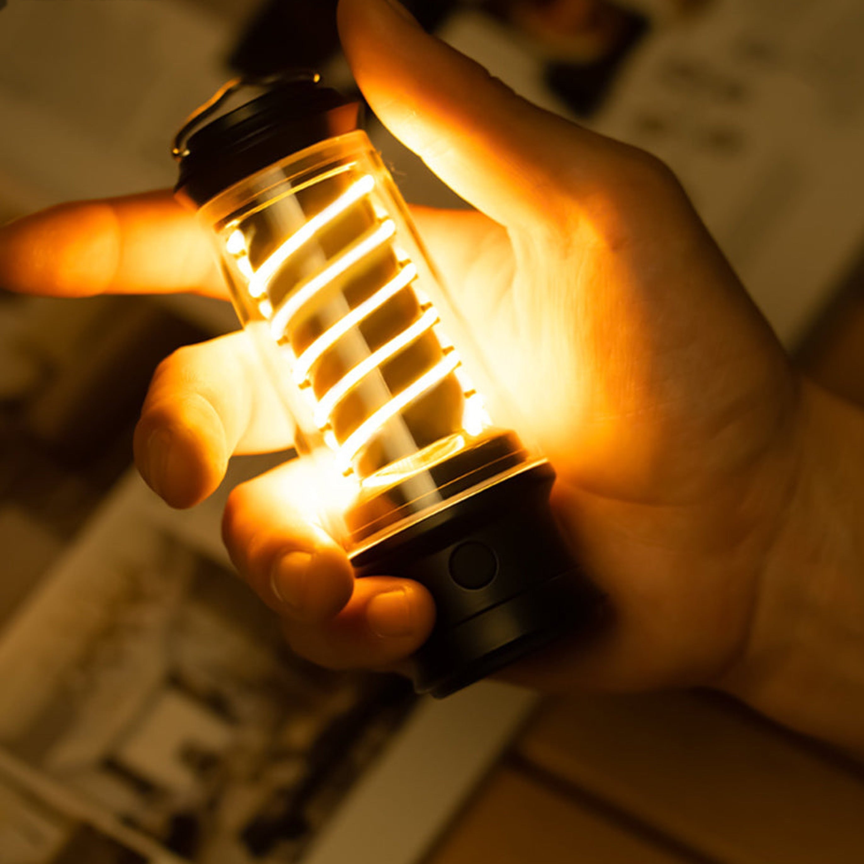 Retro Led-tafellamp Op Batterijen Met Warm Licht & Draagbaar Ontwerp Voor Binnen En Buiten