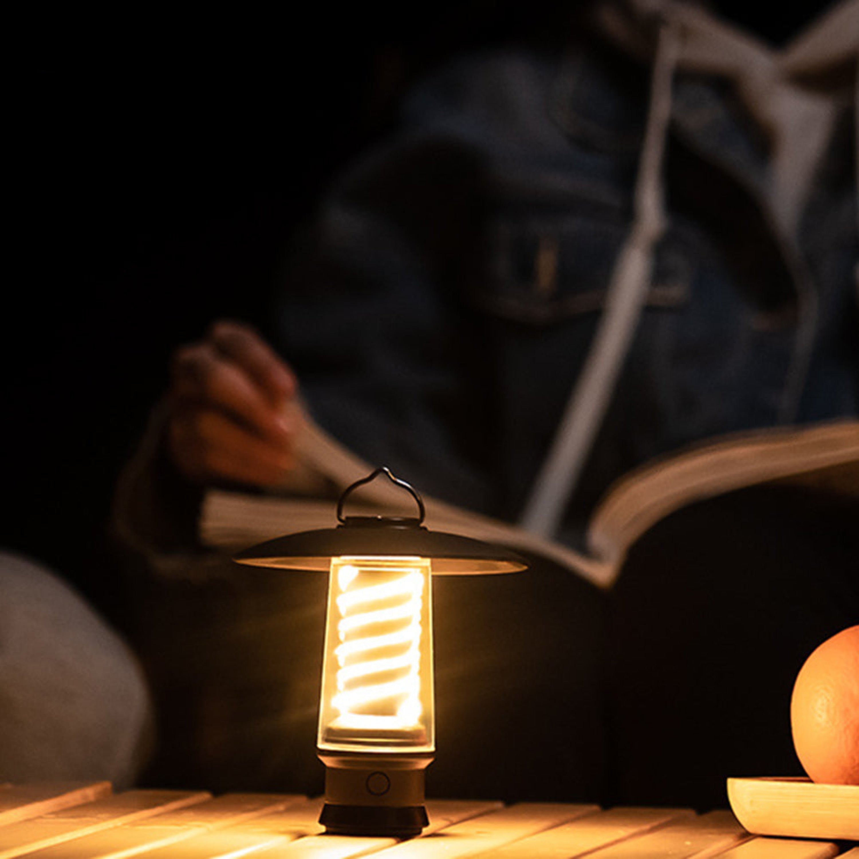 Retro Led-tafellamp Op Batterijen Met Warm Licht & Draagbaar Ontwerp Voor Binnen En Buiten