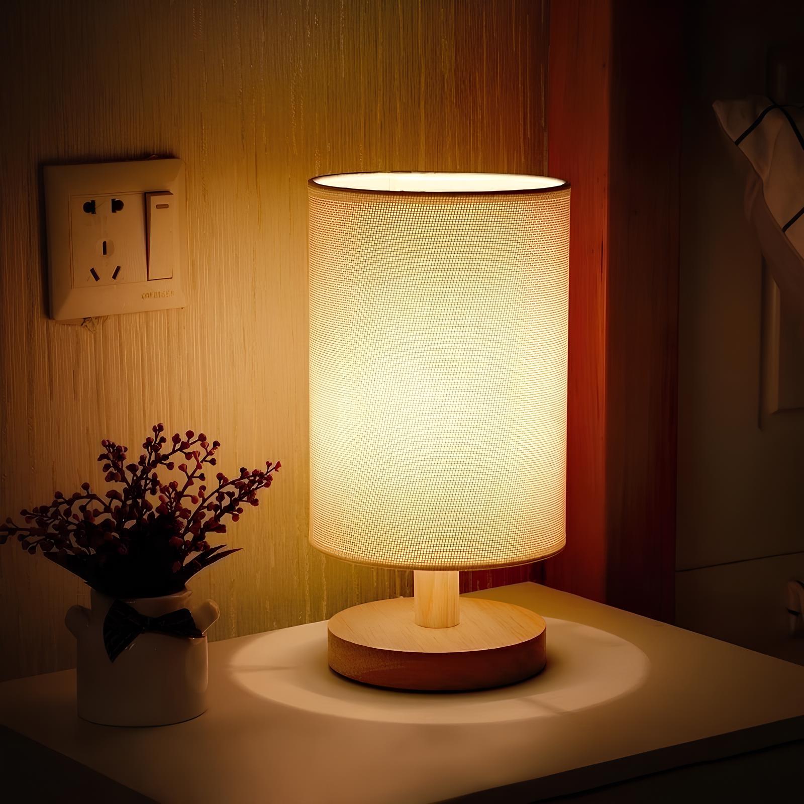 Moderne Houten Nachtkastje Lampenkap