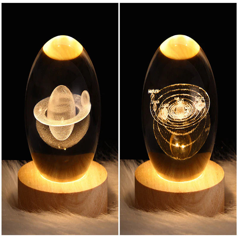 3D Galaxy Crystal Ball LED Nachtlicht