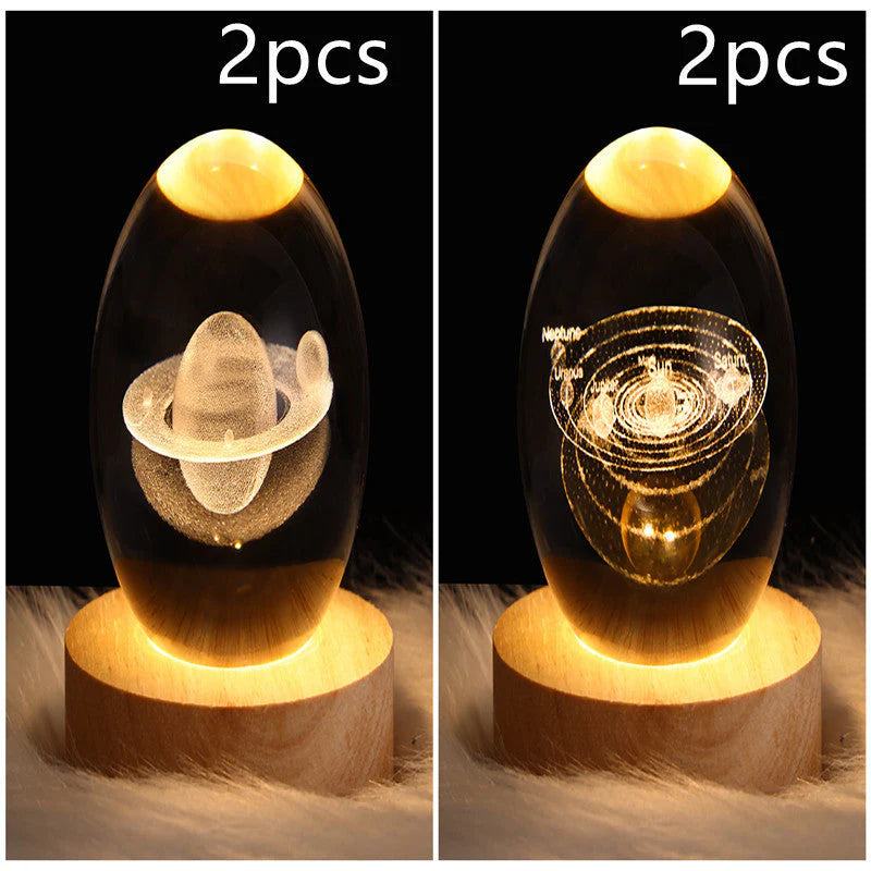 3D Galaxy Crystal Ball LED Nachtlicht