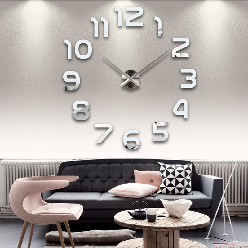 Grote Acryl 3D Wandklok – Modern, Indrukwekkend en Stijlvol