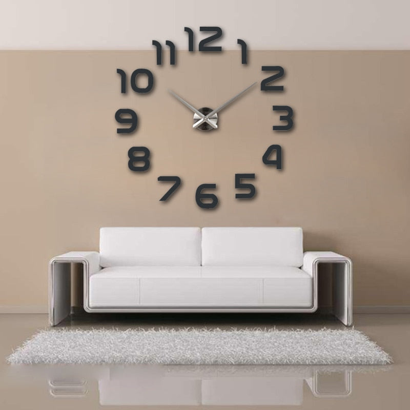 Grote Acryl 3D Wandklok – Modern, Indrukwekkend en Stijlvol