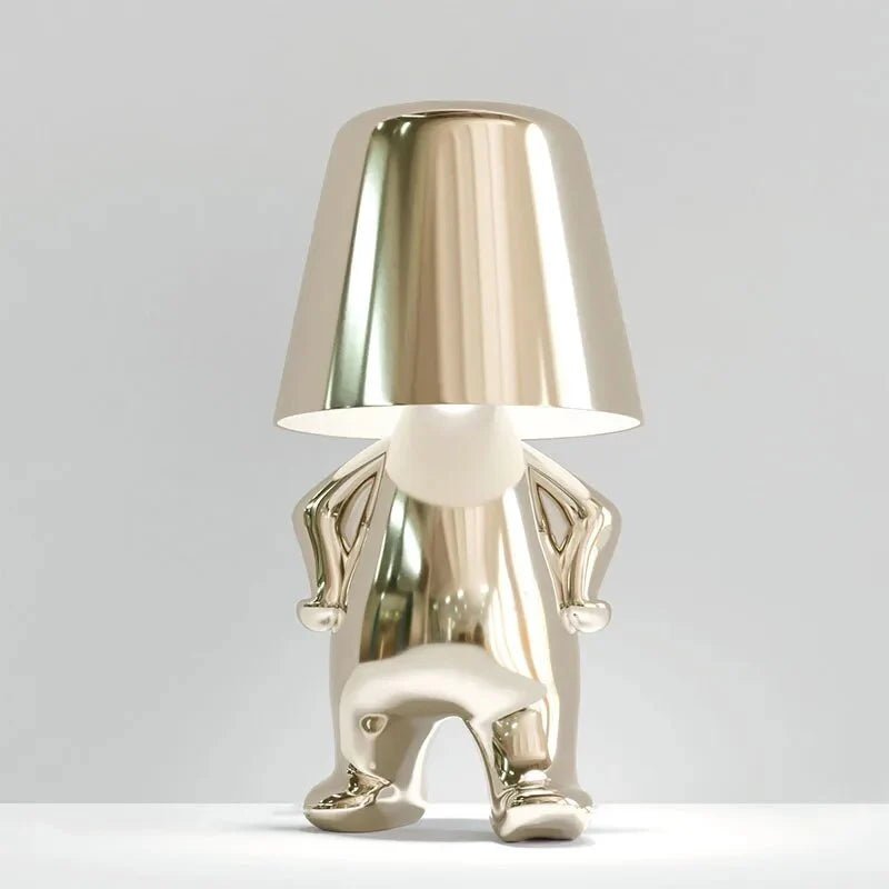 GildedMind - Moderne LED Tafellamp met Kunsthars Voet