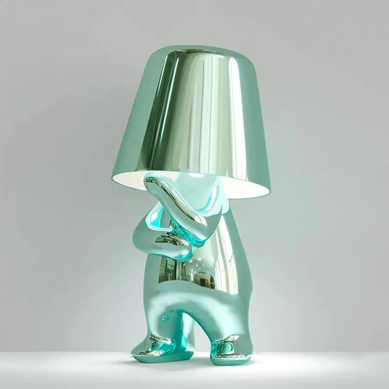 GildedMind - Moderne LED Tafellamp met Kunsthars Voet